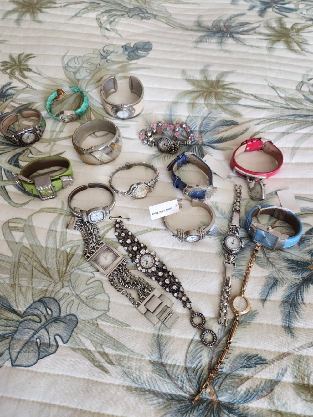Lot of 16 ~ Woman's Fashion Costume Watches - Some Slightly Used ~ Some NWT
